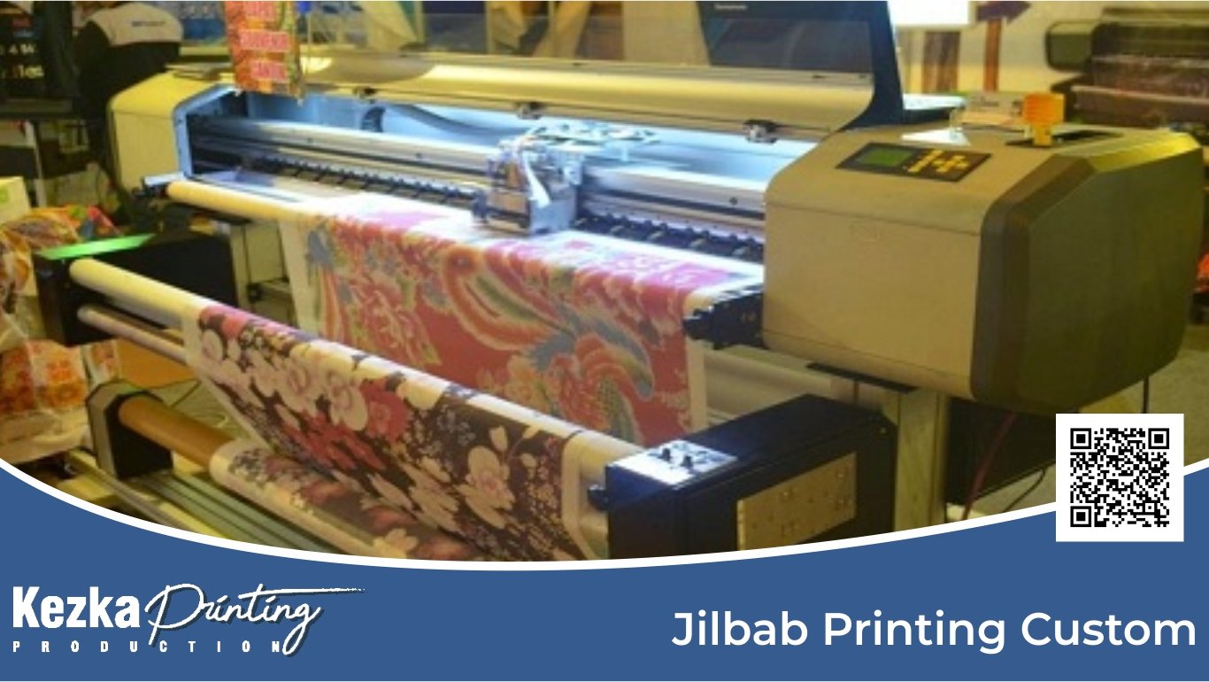 Jilbab Printing Custom Harga Murah dan Berkualitas Produksi Kezka Printing